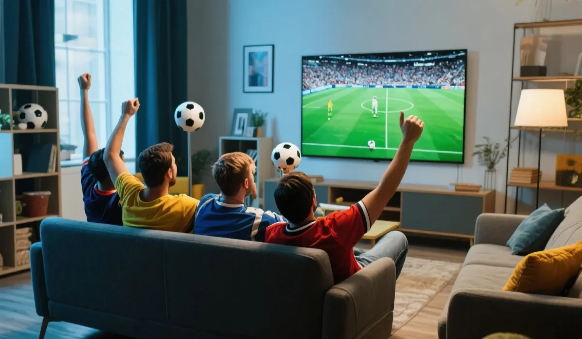 家庭观赛示意图