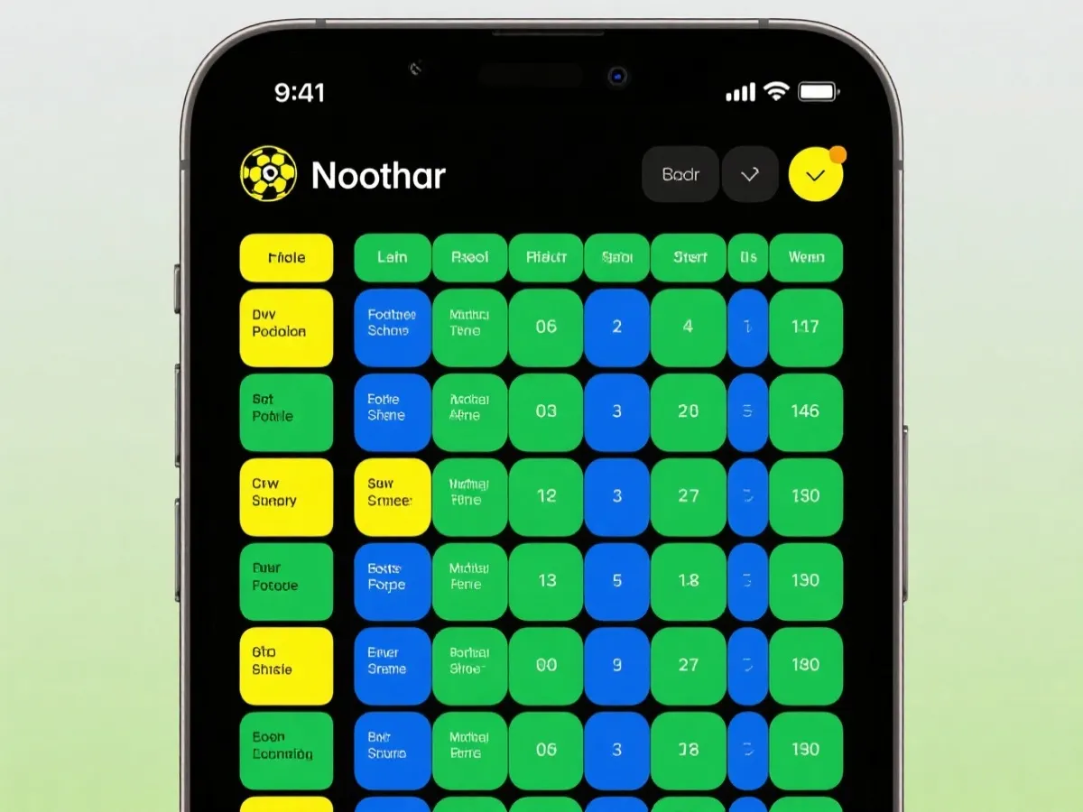 世界杯赛程表页面示意图