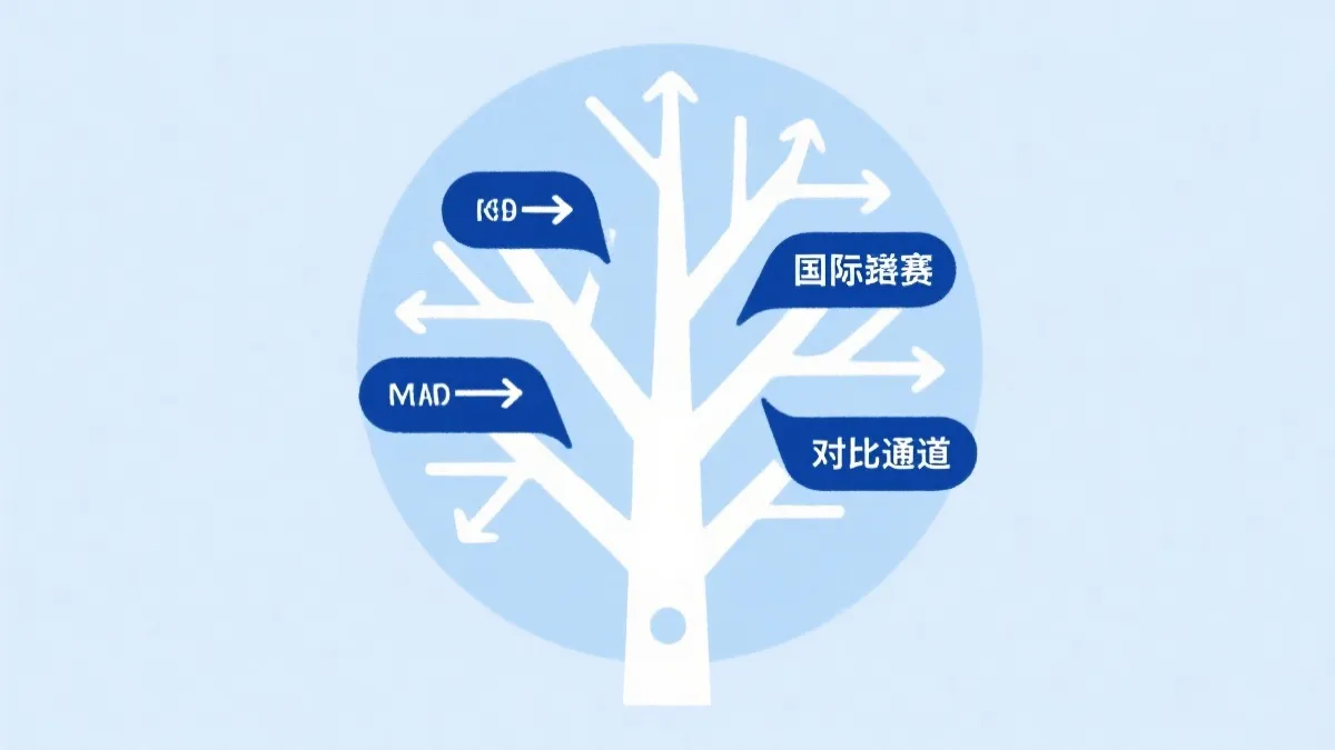 世界杯预选赛附加赛对阵树与关键场次的简洁信息图风格插画